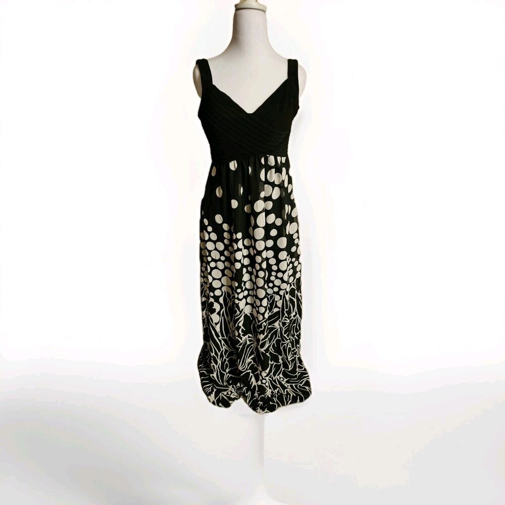 Womens Maxi Dress Black And White Medium
